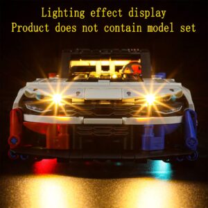 GEAMENT LED Light Kit Compatible with Lego NASCAR Next Gen Chevrolet Camaro ZL1 - for Technic 42153 Model Set (Model Set Not Included)