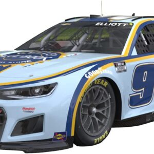 Salvinos J R Model 1/24 NASCAR 2022 Camaro ZL1 · 9 Hendrix Motor Sport Chase Elliott Kelly Blue Book Plastic Model SJMHMC2022CEK