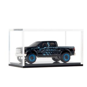 2 Pack Clear Acrylic Hot Wheels Display Case Hotwheels Matchbox 1/64 Scale Toy Model Cars Display Case UV Protect Storage Collectors