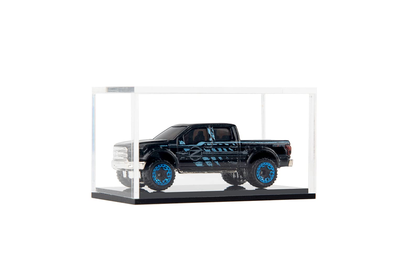 2 Pack Clear Acrylic Hot Wheels Display Case Hotwheels Matchbox 1/64 Scale Toy Model Cars Display Case UV Protect Storage Collectors