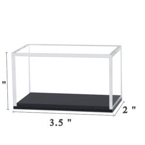 2 Pack Clear Acrylic Hot Wheels Display Case Hotwheels Matchbox 1/64 Scale Toy Model Cars Display Case UV Protect Storage Collectors