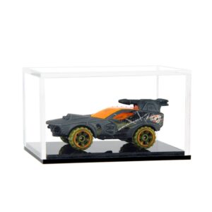 2 Pack Clear Acrylic Hot Wheels Display Case Hotwheels Matchbox 1/64 Scale Toy Model Cars Display Case UV Protect Storage Collectors