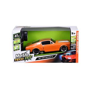 Maisto Tech R/C 1:24 Scale 2.4 GHz 1967 Ford Mustang GT, Metallic Orange