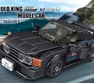 Mould King Initial D Car Nissan Skyline GTR32 Race Car Building Sets with Display Case, 27014 Collectible Speed Champion Car Building Blocks, Classic Race Car Building Kits for Adults Kids 8+(359PCS)