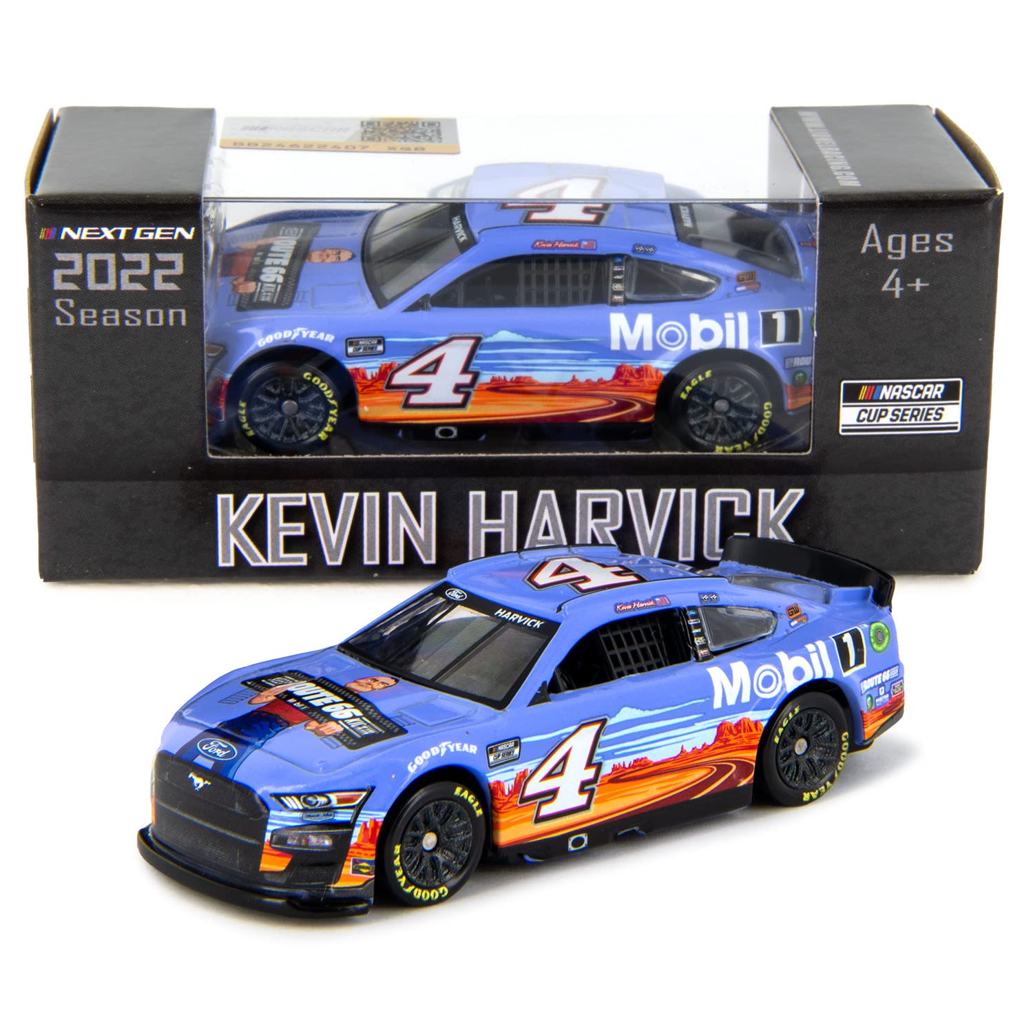 Lionel Racing Kevin Harvick 2022 Mobil 1 Route 66 Diecast Car 1:64 Scale