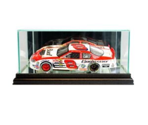 perfect cases nascar 1/24th glass display case, black