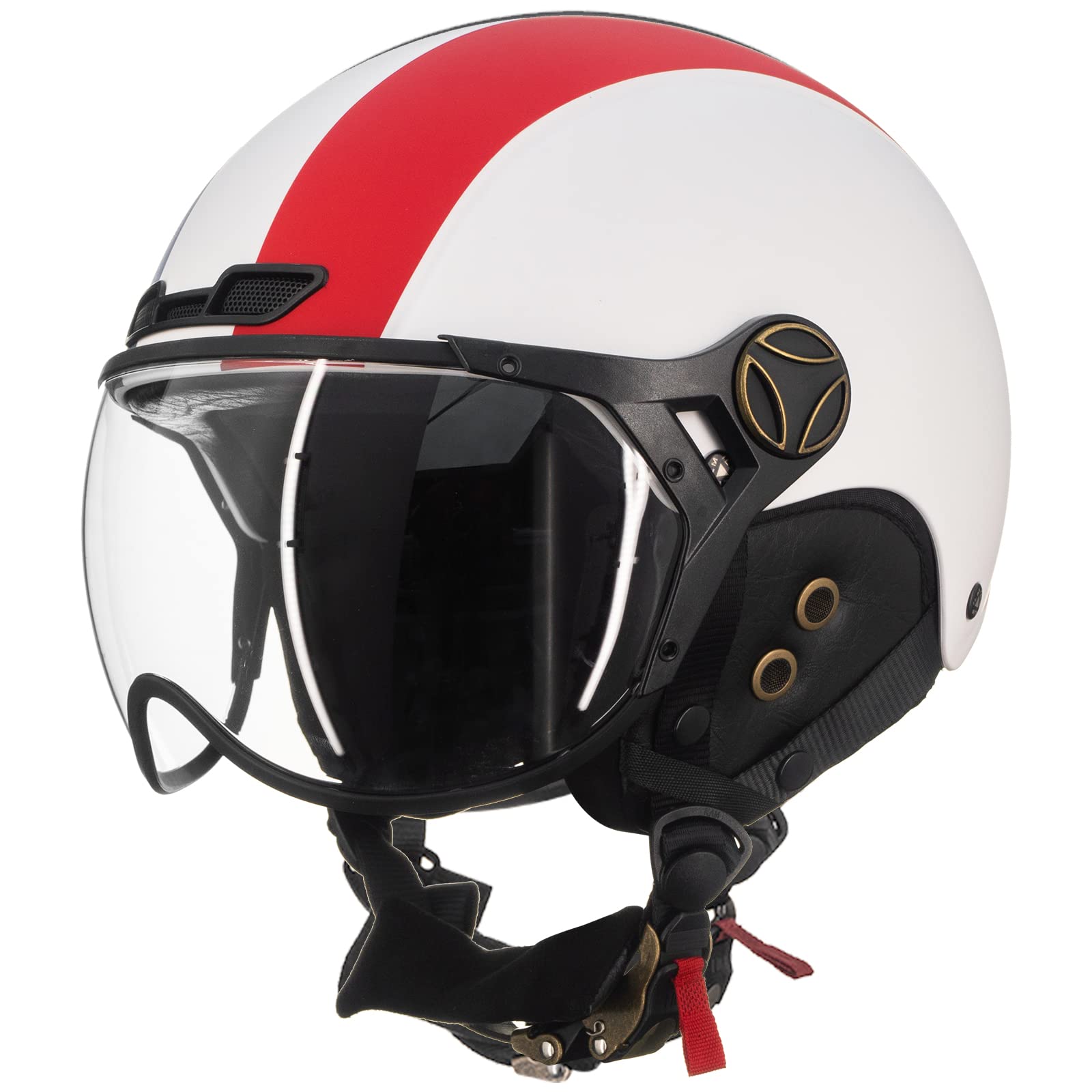 ILM Bike Helmet Adult Bicycle Ski Snowboard Helmet for Men Women with Removable Visor Earmuffs ASTM CPSC and CE Z102 (XL, White)