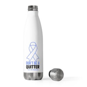 Novelty Don't Live A Quitter Like My Pancreas Fighters Fan Humorous Exocrine Gland Sickness Optimistic Person 20oz Insulated Bottle 20oz