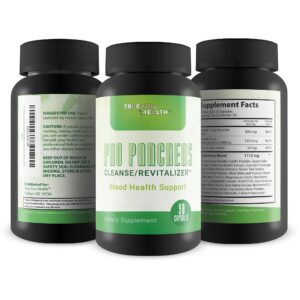 Pro Pancreas Cleanse/Revitalizer - Support Pancreas and Blood Health - Antioxidant Green Tea Pancreas Cleanse and Detox - Support Healthy Pancreas Function - Contains Vitamin D, Vitamin C, & Turmeric