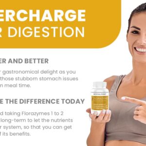 Premium Digestive Enzymes Digestion for Women & Men Pancreatic Enzymes & Proteolytic Enzymes – Proprietary Blend w/Eight Core Enzymes Including Papaya Enzymes, Bromelain & Lactase