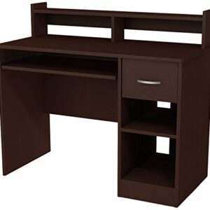 South Shore Axess Desk with Keyboard Tray, Chocolate