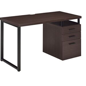 Acme Coy 3-Drawer Wooden Home Office Desk in Dark Oak