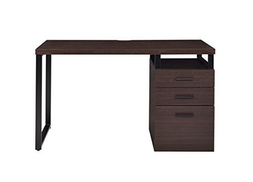 Acme Coy 3-Drawer Wooden Home Office Desk in Dark Oak