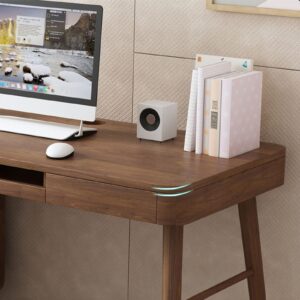 BinOxy Computer Desk/Writing Desk Stable Wooden Desktop PC Desk with Lockers, Drawers and Keyboard Tray Modern Home Working Study Table Scalable Study Room Workstation PC Table Study Table