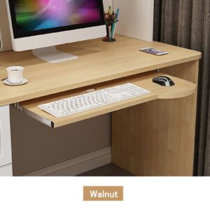 V3VOGUE Home Office Keyboard Mouses Storage Shelves - Slider Keyboard Tray - for Install Under The Desk - Wooden Sliding Tray 60x26cm 70x26cm Computer Desk Extender for Typing Workstation