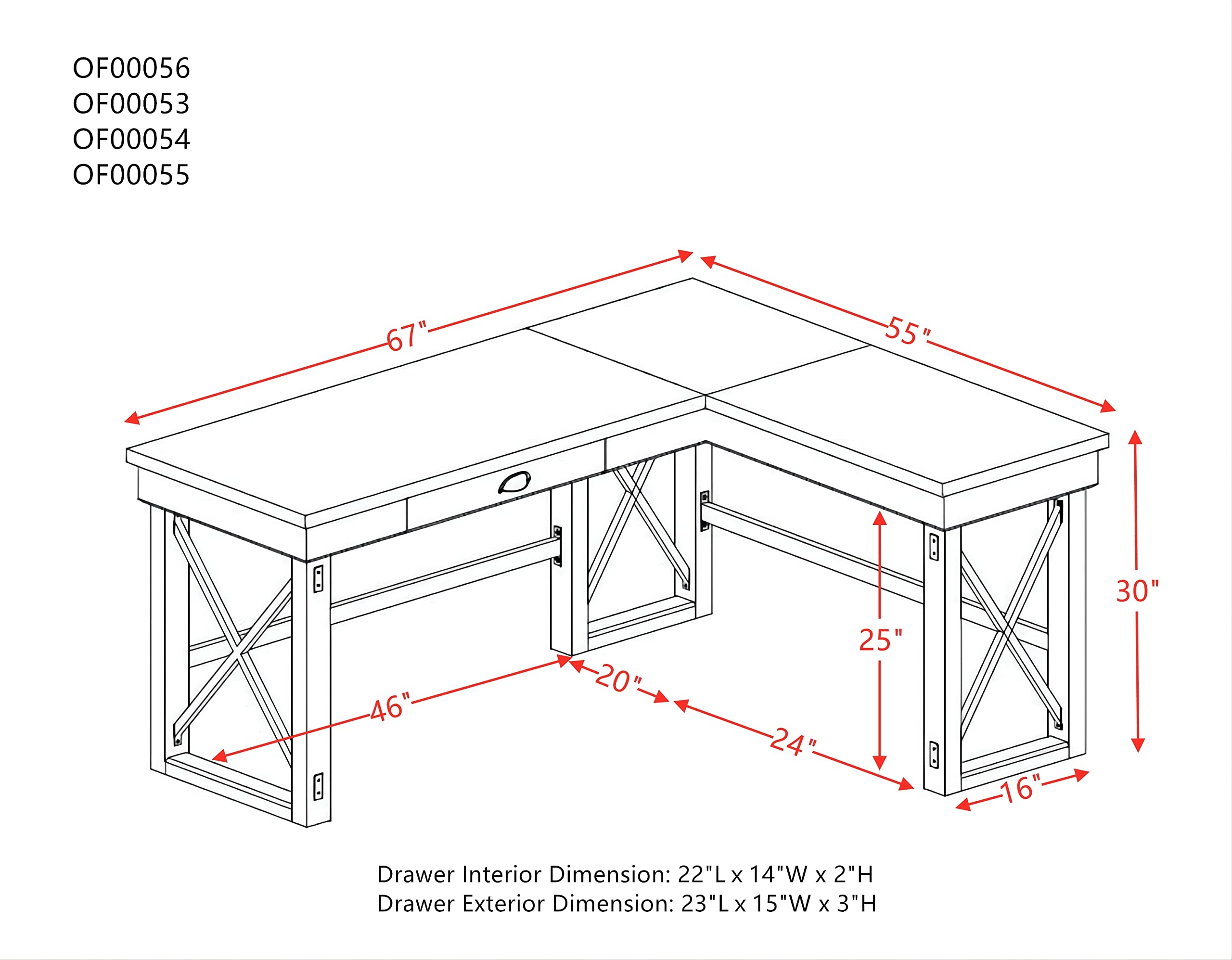 Knocbel Industrial L-Shaped Writing Desk with Storage Drawer and Lift Top, Home Office Workstation Corner Table Computer Desk, 67" L x 55" W x 30" H (Weathered Gray)