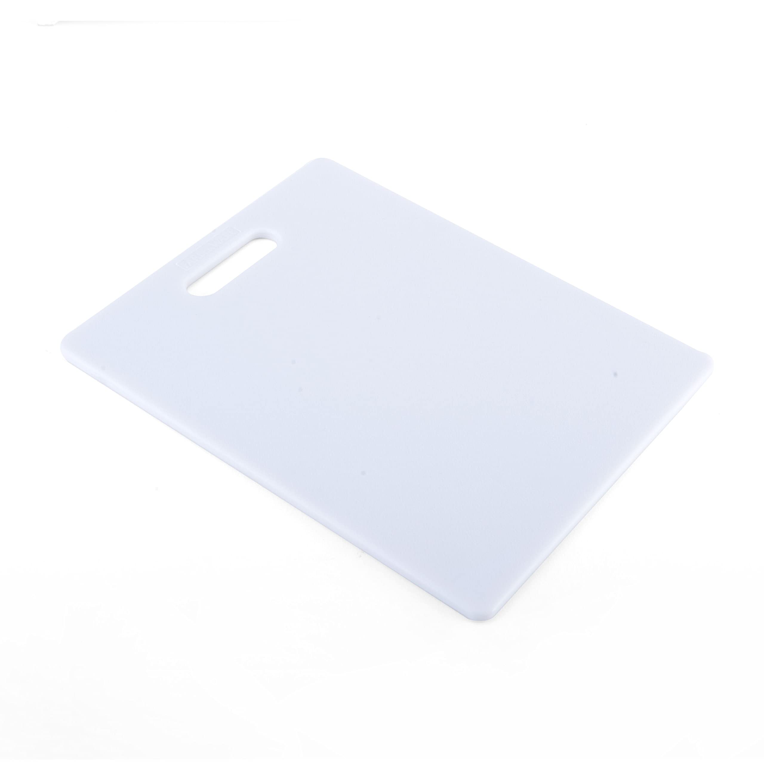 Farberware Plastic Cutting Board, 8x10 Inch, White