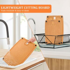 Barenthal Cutting Boards for Kitchen Dishwasher Safe Eco-Friendly Composite Cutting Board Set of 2,Reversible Chopping Board with Handles & Juice Grooves, Medium & Large Cutting Board