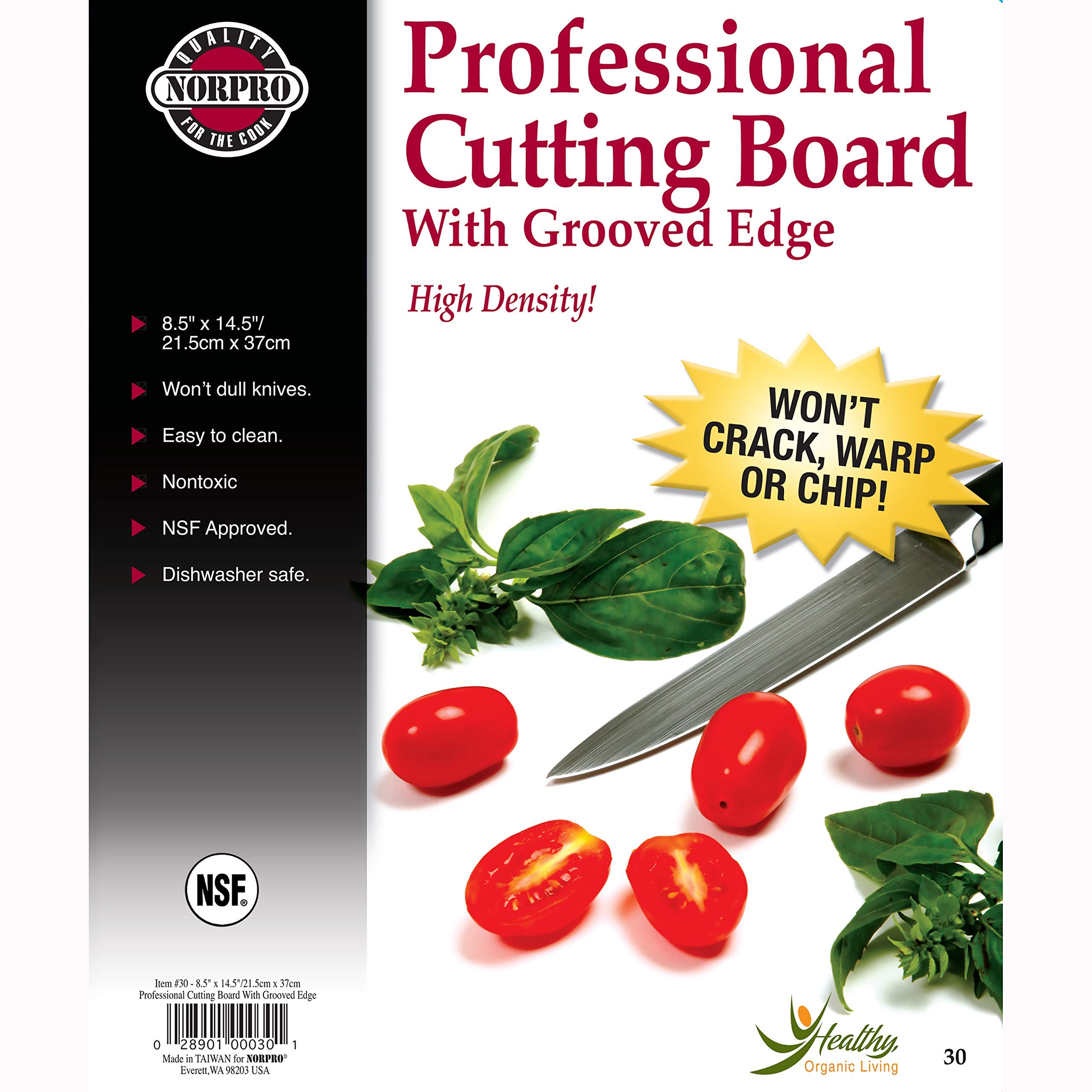 Norpro Professional Cutting Board, 14.5 in x 8.5 in