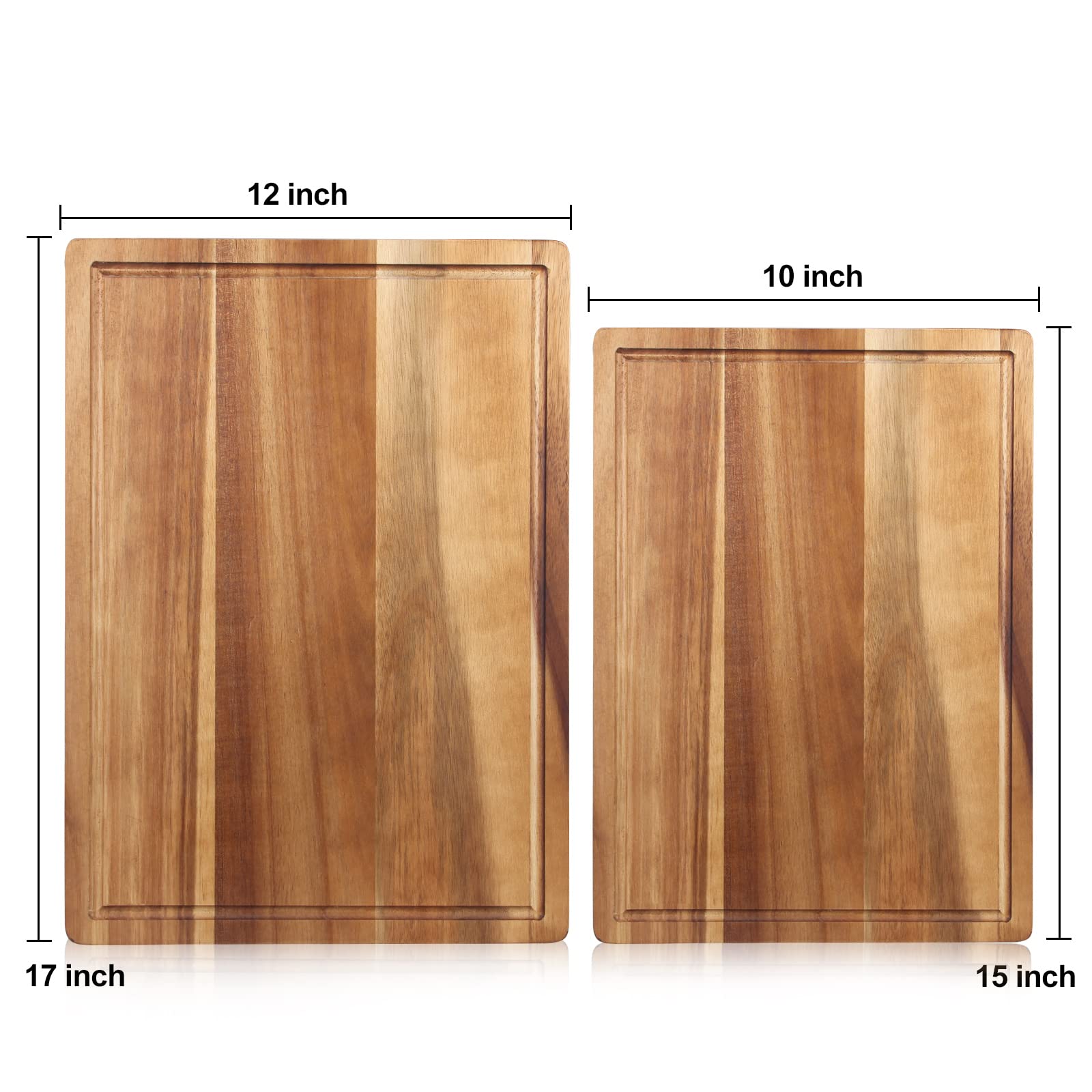 Handmade Acacia Wood Cutting Board Kitchen Fruit Rectangle Wooden Charcuterie Board Meats Cheese Boards Platter Butcher Block Serving Board Chopping Block Small Carving Cutting Boards