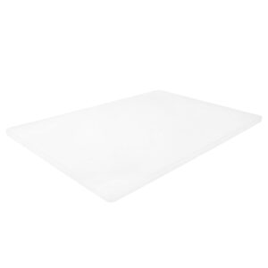 thirteen chefs large cutting boards for kitchen - 18" x 12" x .5" professional hdpe plastic chopping board for carving, dicing, mashing and more - commercial grade & dishwasher safe, white