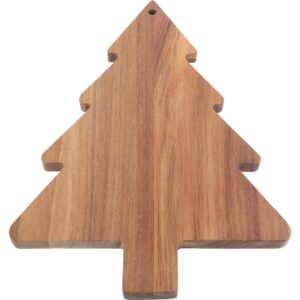 Amosfun Christmas Tree Charcuterie Board, Xmas Cutting Board Fruit Tray Holiday Cheese Board Wooden Appetizer Tray Sushi Serving Tray Dessert Candy Dish