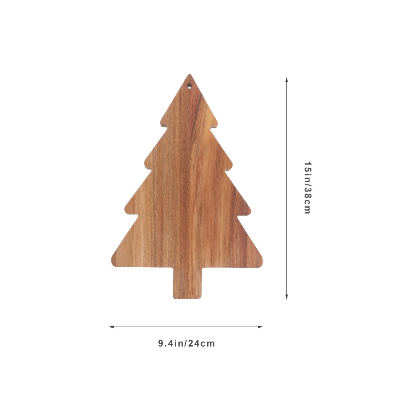 Amosfun Christmas Tree Charcuterie Board, Xmas Cutting Board Fruit Tray Holiday Cheese Board Wooden Appetizer Tray Sushi Serving Tray Dessert Candy Dish