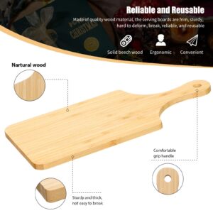 Zubebe 24pcs Cutting Board Bulk 11 x 5 Inch Wood Chopping Board Blank Small Laser Engraving Serving Board Mini Charcuterie Boards for Mother's Day Wedding Housewarming Gift (Bamboo)