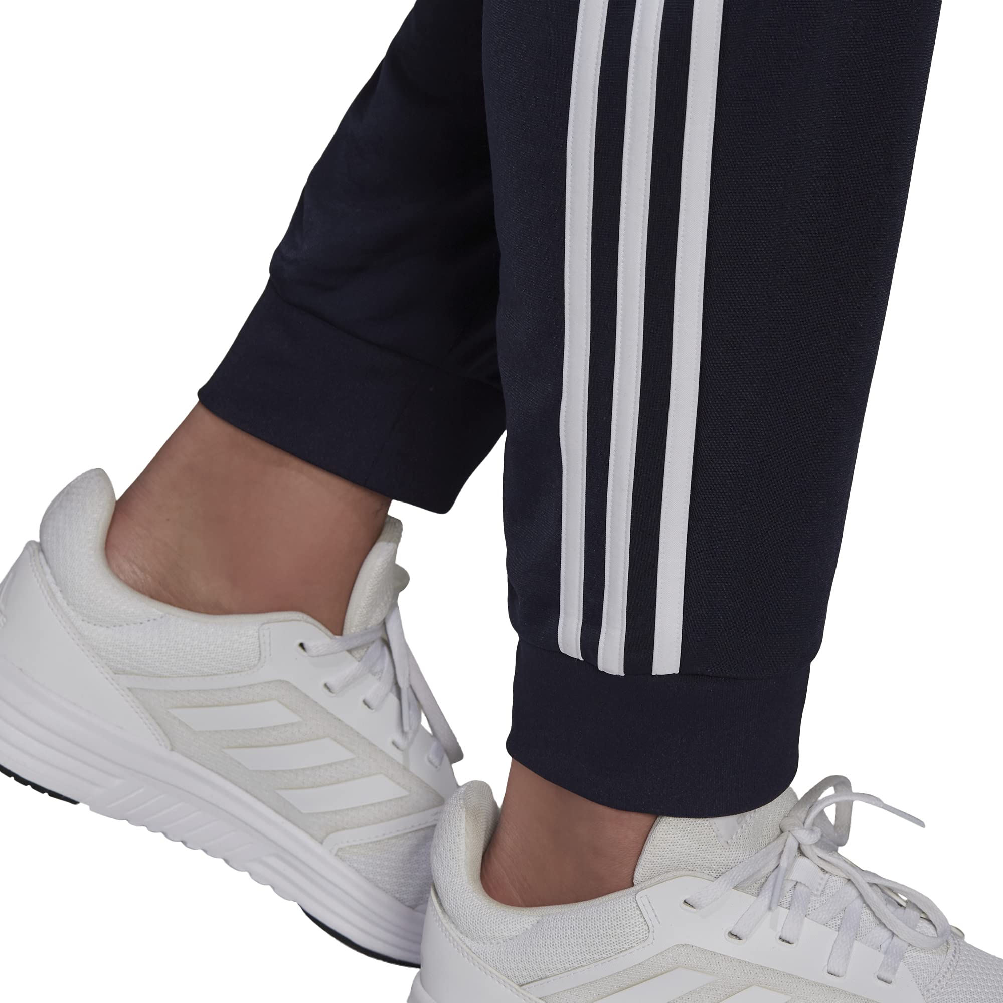 adidas Men's Essentials Warm-Up Slim Tapered 3-Stripes Tracksuit Bottoms, Legend Ink/White, Medium