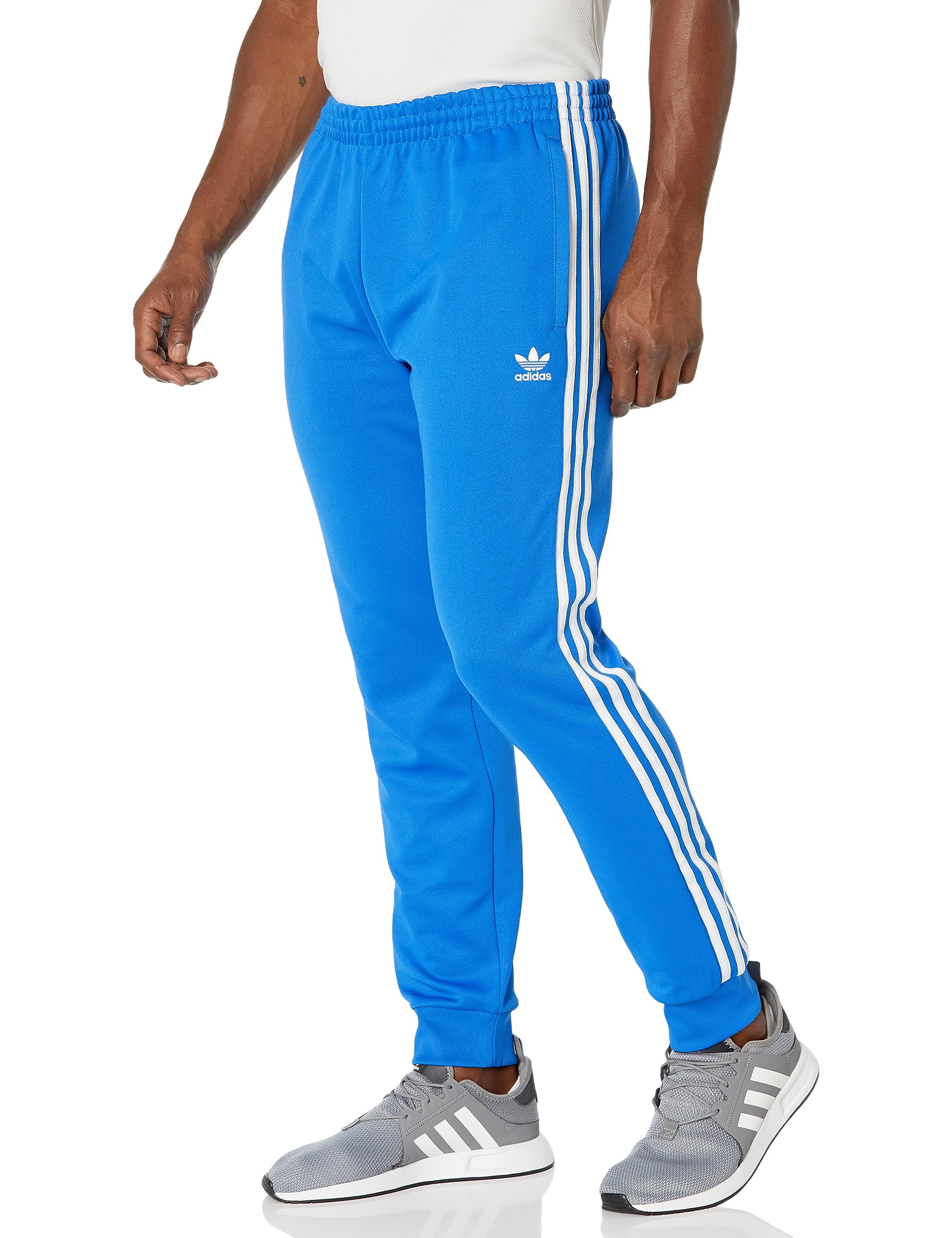 adidas Originals Men's Adicolor Classics Superstar Track Pants, Bluebird/White, Large