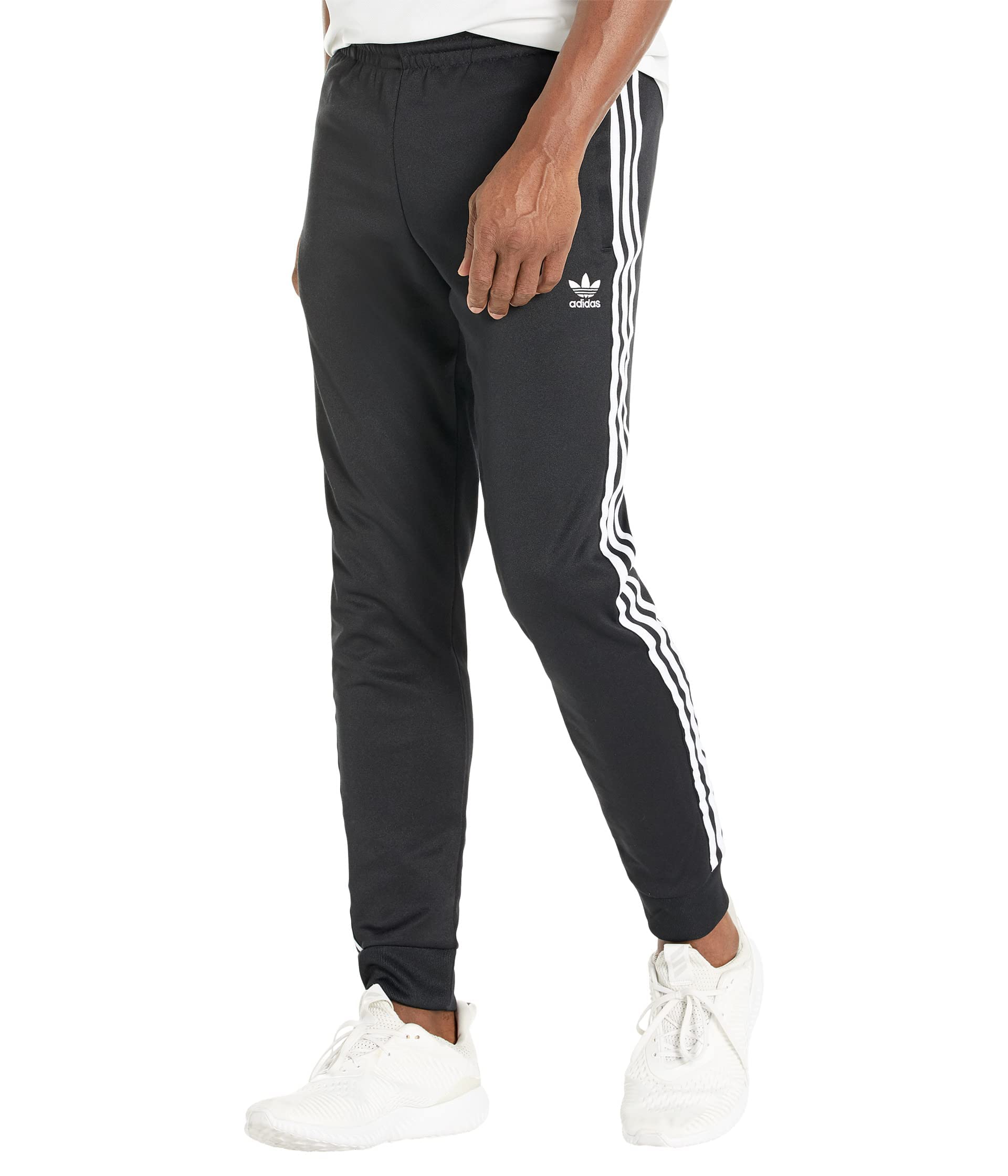 adidas Originals Men's Adicolor Classics Superstar Track Pants, Black, Medium