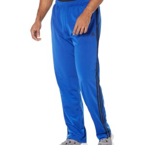 adidas Big & Tall Essential 3-Stripes Open Hem Tricot Pants Team Royal Blue/Black 4XL 34