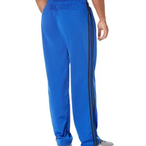 adidas Big & Tall Essential 3-Stripes Open Hem Tricot Pants Team Royal Blue/Black 4XL 34