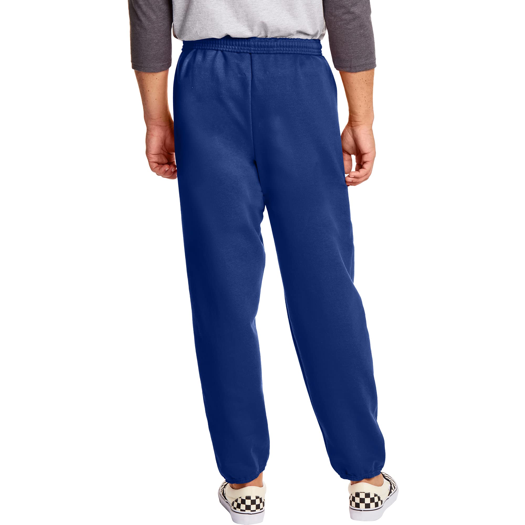Hanes Men's EcoSmart Non-Pocket Sweatpant, Deep Royal, Medium