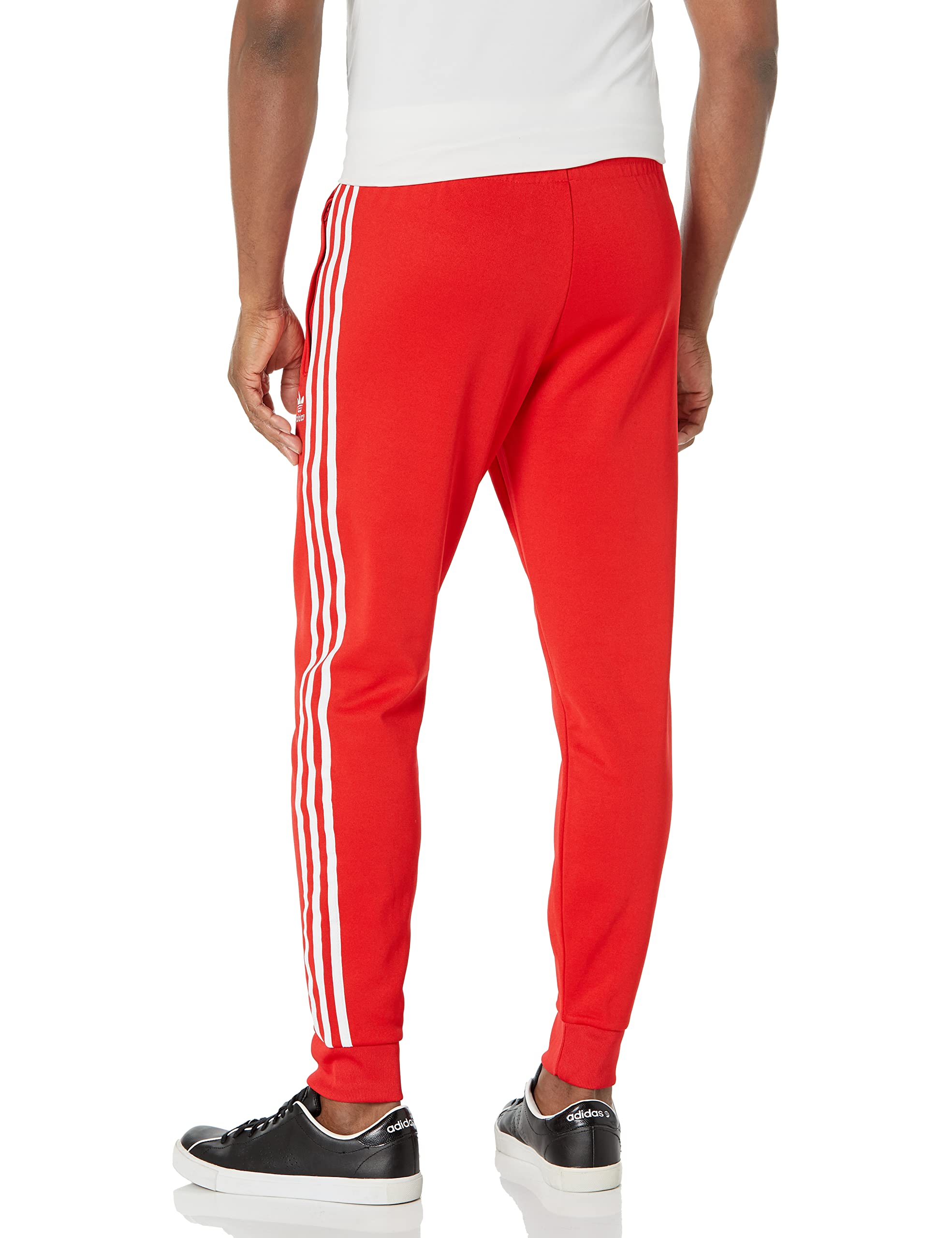 adidas Originals Men's Adicolor Classics Superstar Track Pants, Vivid Red, Large