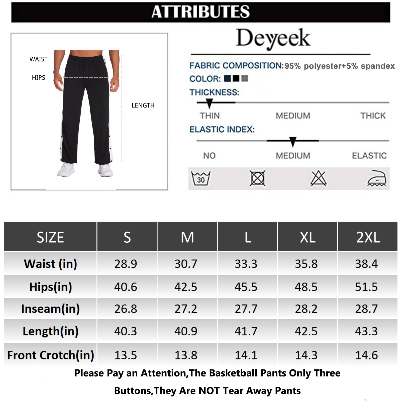 Deyeek Mens Wide Leg Sweatpants Open Bottom Baggy Warm-Up Track Pants Lightweight Sweatpants with Pockets Navy Blue