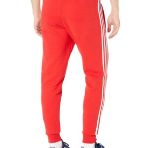 adidas Originals Men's 3-stripes Pants, Vivid Red, Large