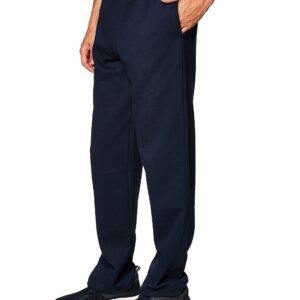 Gildan Adult Fleece Open Bottom Sweatpants with Pockets, Style G18300, Navy, Medium