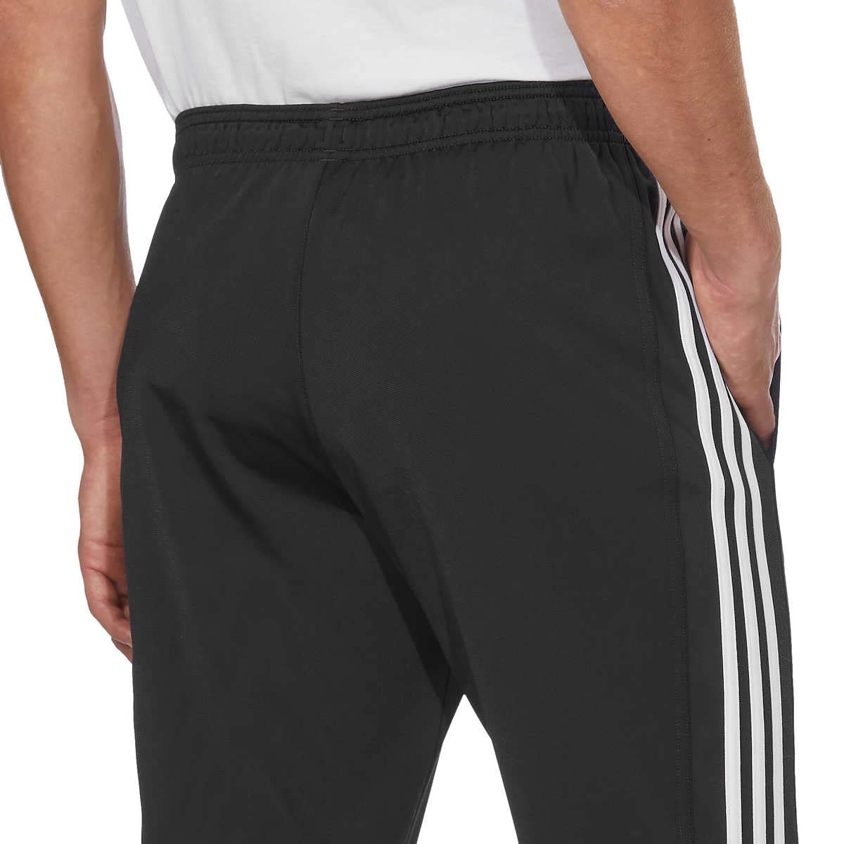 adidas Essential Tricot Zip Pants for Men, Black, Medium