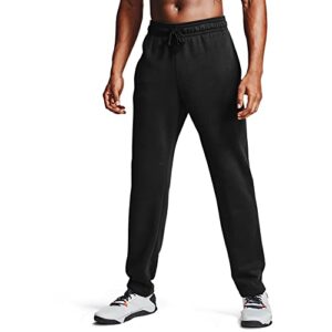 Under Armour Mens Rival Fleece Pants , Black (001)/Onyx White , Medium