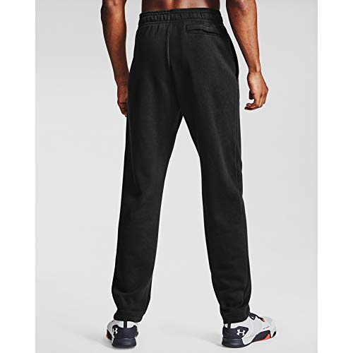 Under Armour Mens Rival Fleece Pants , Black (001)/Onyx White , Medium