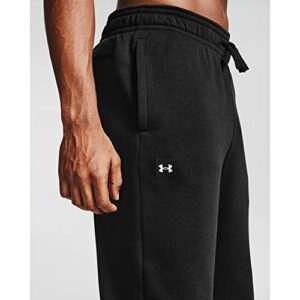 Under Armour Mens Rival Fleece Pants , Black (001)/Onyx White , Medium