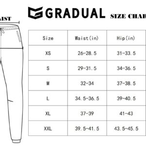 G Gradual Men's Sweatpants with Zipper Pockets Athletic Pants Traning Track Pants Joggers for Men Soccer, Running, Workout(Black,XL)