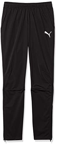 PUMA Men's Liga Training Pants, Black/White, S