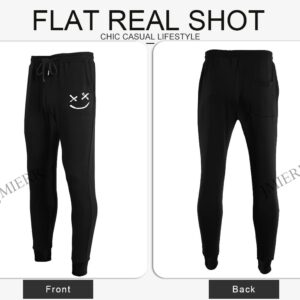 JMIERR Mens Sweatpants Tapered Track Gym Running Joggers Sweat Pants Athletic Pants with Drawstring and Pockets 2024, XL, Black