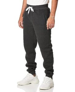 southpole men's basic active fleece jogger pants-regular and big & tall sizes, hch, m