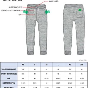 Southpole Men's Basic Active Fleece Jogger Pants-Regular and Big & Tall Sizes, HCH, M