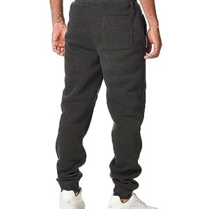 Southpole Men's Basic Active Fleece Jogger Pants-Regular and Big & Tall Sizes, HCH, M