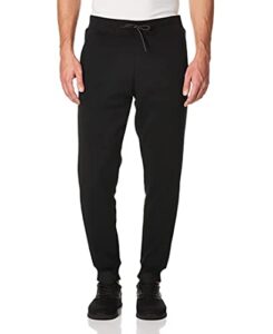 wt02 men's fleece sweatpants & joggers (regular & extended sizes), black, x-large