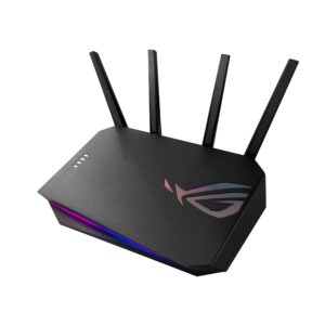 asus rog strix ax5400 wifi 6 gaming router (gs-ax5400) - dedicated gaming port, vpn fusion, lifetime free internet security (renewed)